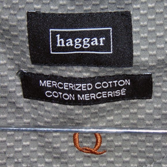 Haggar Long Sleeve Textured Polo Size XL - Picture 4 of 4